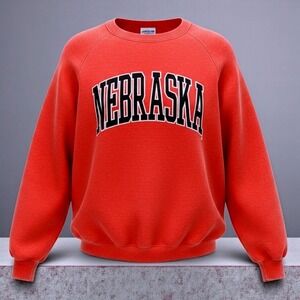J America Nebraska Cornhuskers Red Crewneck Sweatshirt XXL Mens University